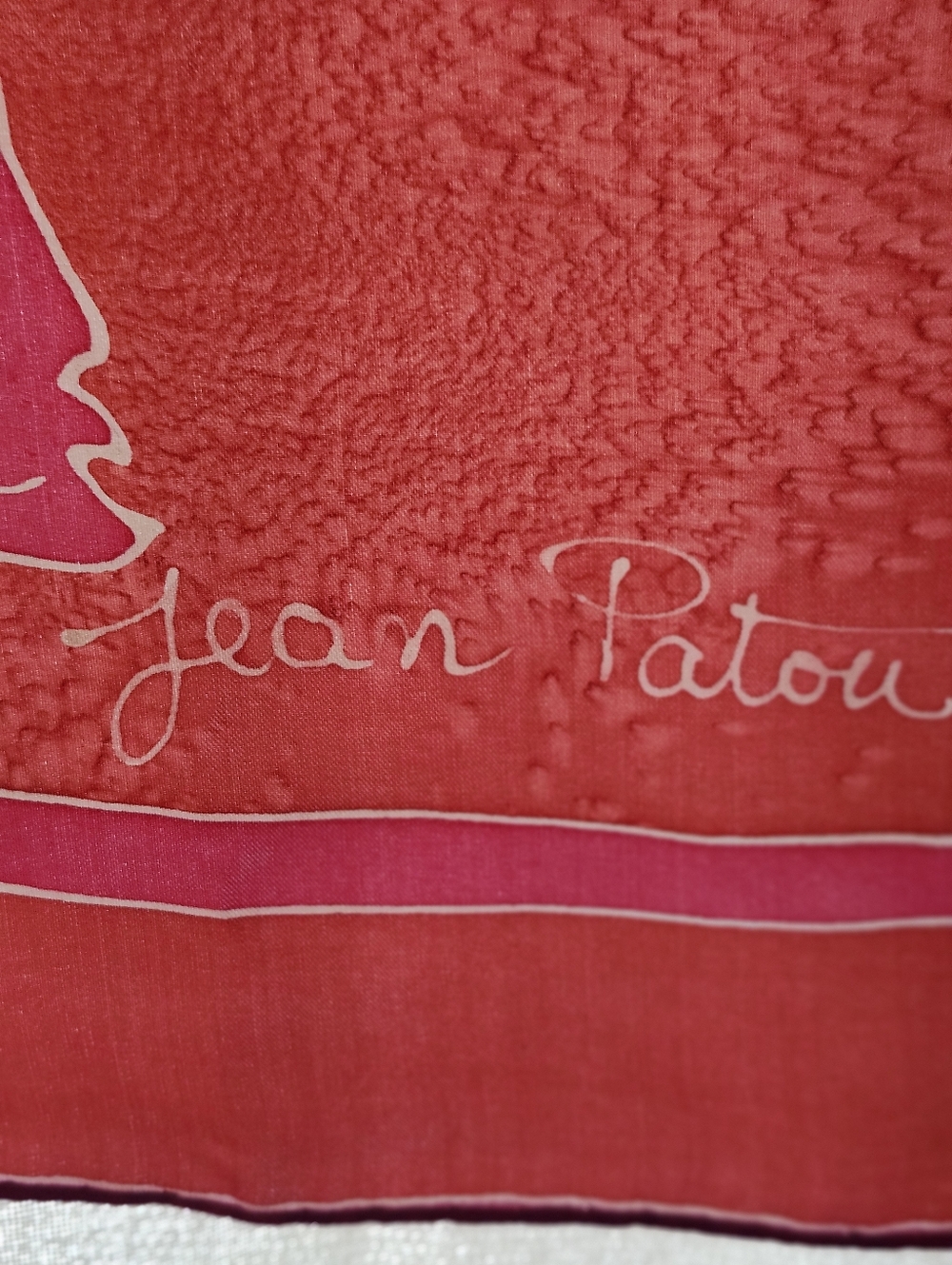 1960's Jean Patou Vintage Silk Scarf - Picture 3 of 5